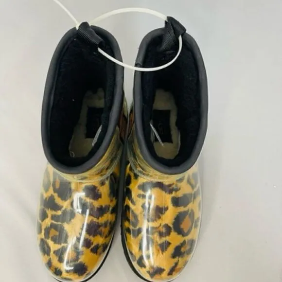 UGG CLASSIC CLEAR MINI PANTHER BUTTERSCOT WATERPROOF ANKLE WOMEN'S BOOTS SIZE 6