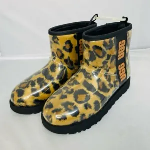 UGG CLASSIC CLEAR MINI PANTHER BUTTERSCOT WATERPROOF ANKLE WOMEN'S BOOTS SIZE 6
