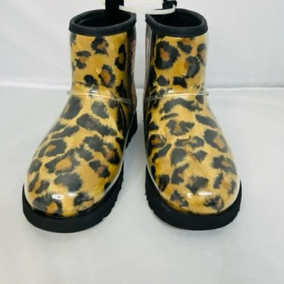 UGG CLASSIC CLEAR MINI PANTHER BUTTERSCOT WATERPROOF ANKLE WOMEN'S BOOTS SIZE 6
