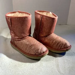 UGG Classic II Girls Pink Glitter Boots