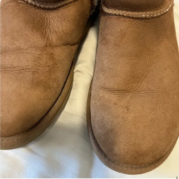 Ugg Classic Tall II Suede Sheepskin Boot Tan size 6