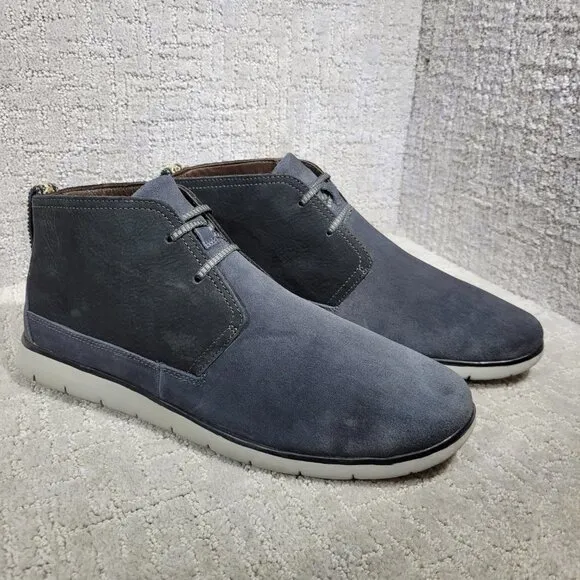 UGG Freamon Men's Size 13 US Treadlite Blue Suede Ankle Waterproof Chukka Boots