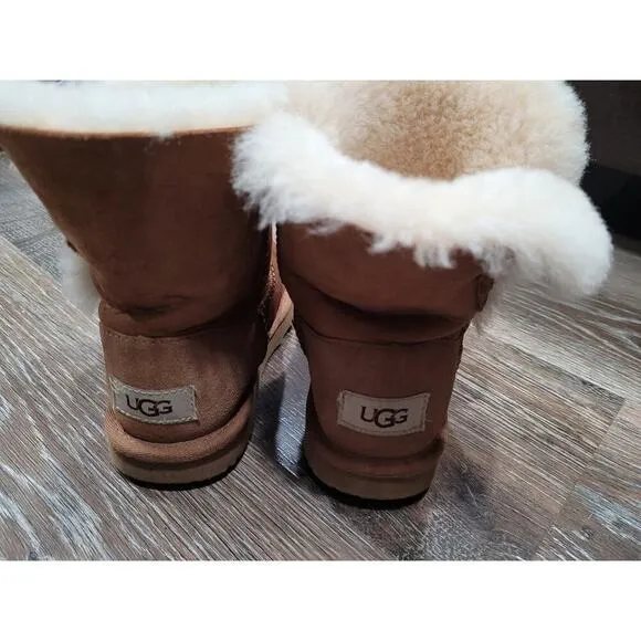Ugg Girls Bailey Button II Boots Toddler Girls size 12 #4