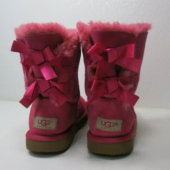 UGG Insulated Bailey Bow Boots 3280K Shoe Australia Kid's Winter Footwear 3