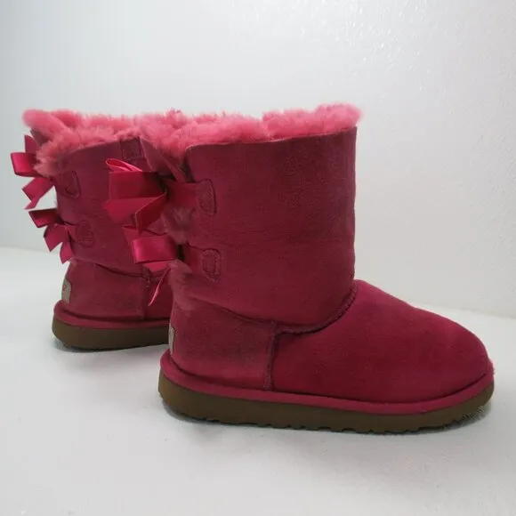 UGG Insulated Bailey Bow Boots 3280K Shoe Australia Kid's Winter Footwear 3