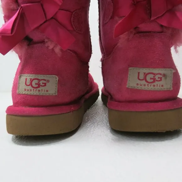 UGG Insulated Bailey Bow Boots 3280K Shoe Australia Kid's Winter Footwear 3