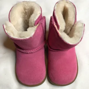 UGG Keelan suede hot pink hard bottoms boots