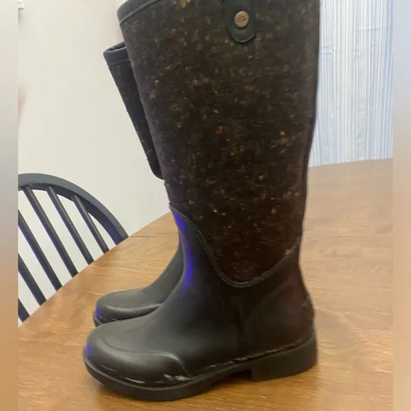 UGG Kids Black Rain &amp; Snow Boots