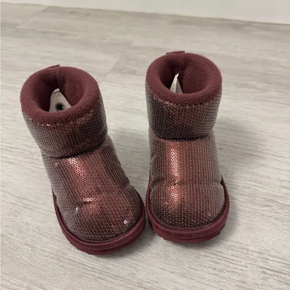 UGG Kids' Sparkle Boots - Burgundy