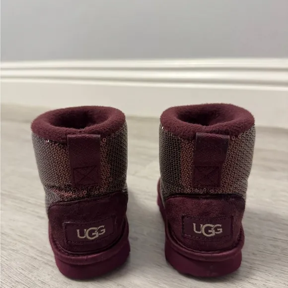 UGG Kids' Sparkle Boots - Burgundy