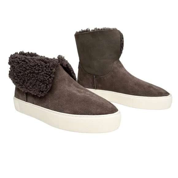 UGG Lynus Pull On Booties Thunder Cloud Suede Size 10