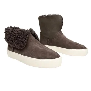 UGG Lynus Pull On Booties Thunder Cloud Suede Size 10