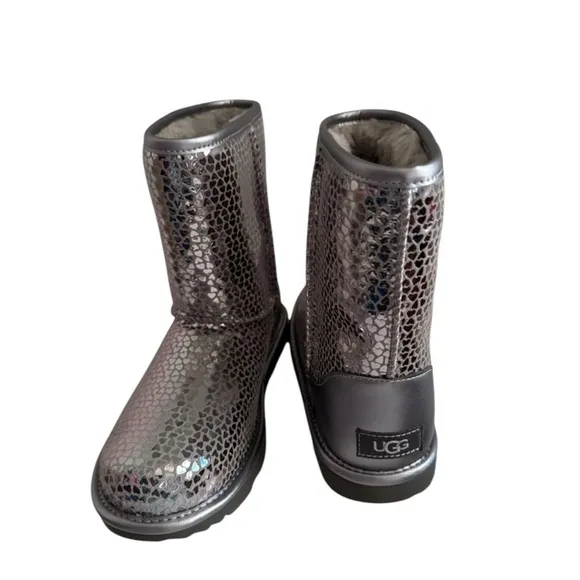 UGG Metallic Silver Boots