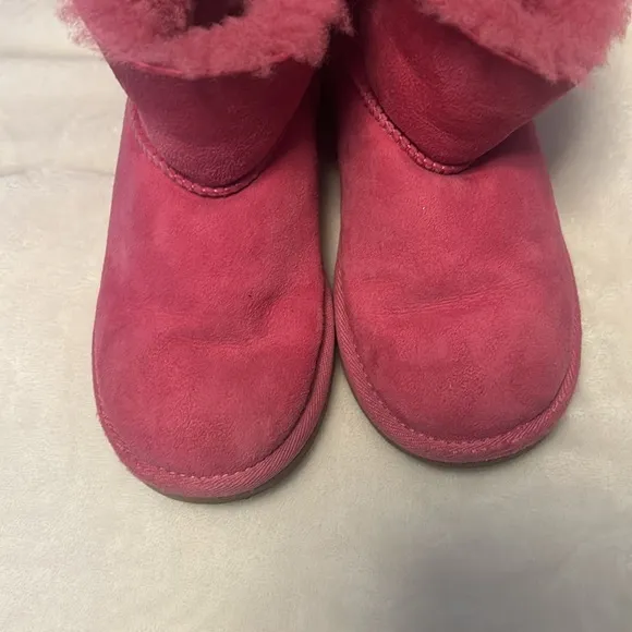 Ugg Pink Mini Bailey Boots Youth Size 13