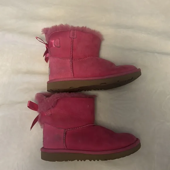 Ugg Pink Mini Bailey Boots Youth Size 13