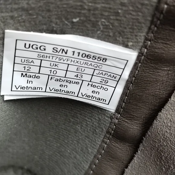 UGG POTRERO GRAY LEATHER WEDGE WATERPROOF BOOTS 12 NWB