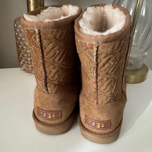 Ugg Tan Quilted Boots