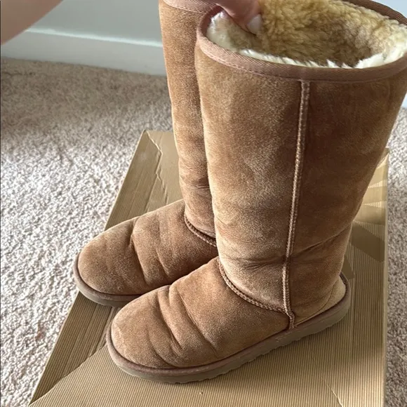 UGG Tan Sheepskin tall Boots