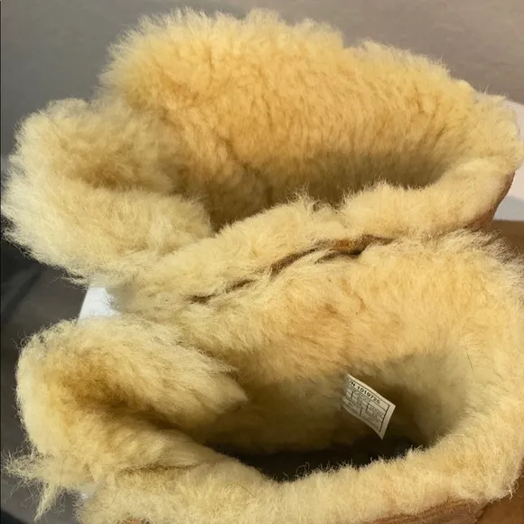 UGG Tan Winter Boots with Cream Fur Lining