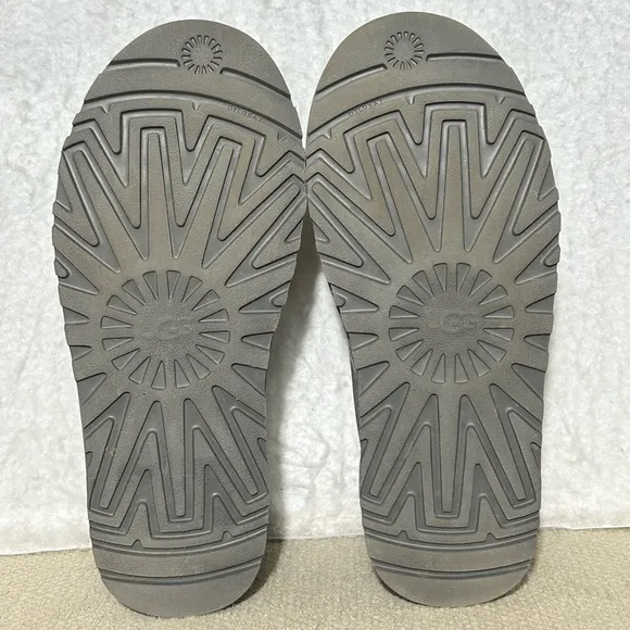 Ugg Womens Graphic Grey Neumel ll Suede SlipOn Chukka Ankle Boots Shoes SZ 8
