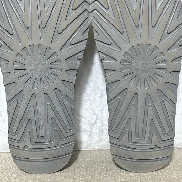 Ugg Womens Graphic Grey Neumel ll Suede SlipOn Chukka Ankle Boots Shoes SZ 8