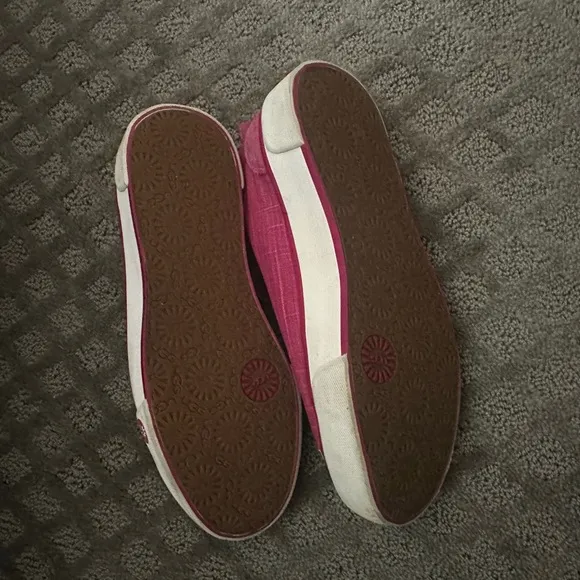 UGG Women's Hot Pink Shearling Lined Sneakers Size 7.5