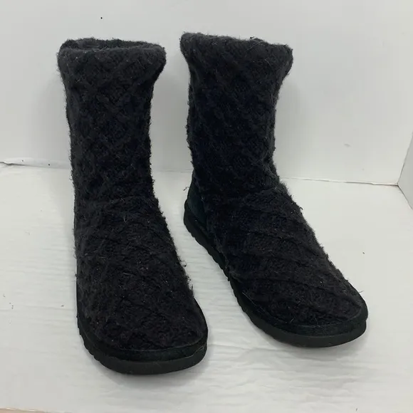 UGG Women's Lattice Cardy knit boots