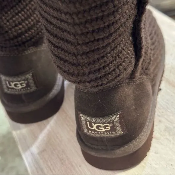 UGG Brown Knit Boots