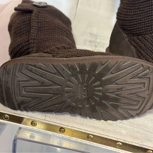 UGG Brown Knit Boots