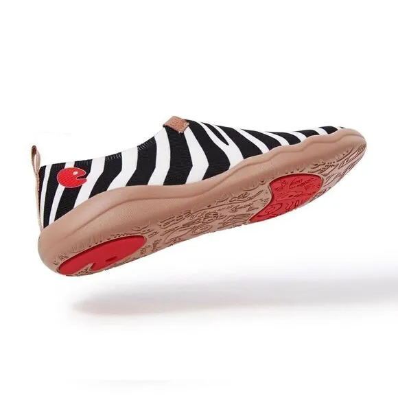 UIN Men's Walking Shoes Knit Casual Comfort Sneaker ( Zebra Toledo 2)No Box