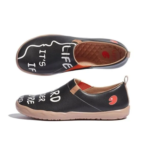 UIN Men's Travel Walking Shoes Slip On Casual Sneaker Toledo (The Truth)