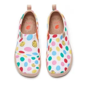 UIN Women's Canvas Slip-On Ladies Travel Shoes (Dotted Joy Toledo I )