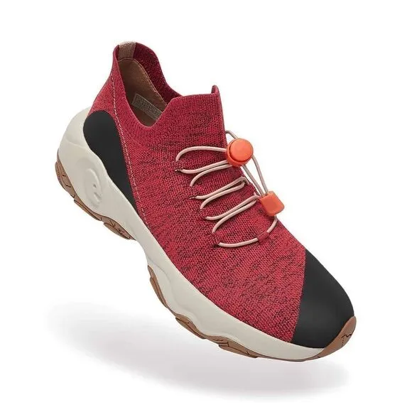 UIN Women's Walking Shoes Outdoor Non-Slip Comfort Sneaker (Cazorla Dark Red)