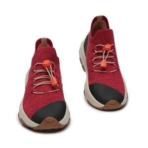 UIN Women's Walking Shoes Outdoor Non-Slip Comfort Sneaker (Cazorla Dark Red)