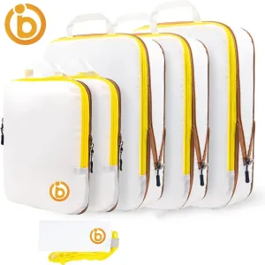 Ultralight Waterproof Compression Packing Cubes For Suitcases,Travel essentials Expandable Portable Bag Organizer Women’s Bag