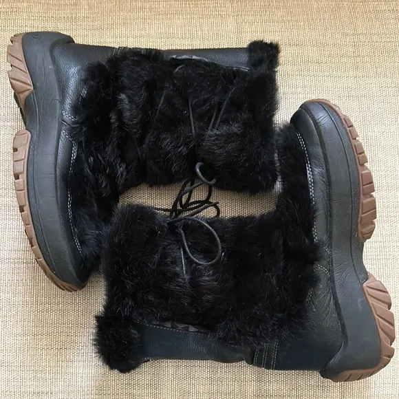 ULU Softmoc Leather Rabbit Fur Primaloft Insulated Boots Winter Waterproof