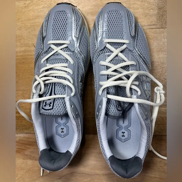 Under Armour Apparition Womens Size 10.5 Running Shoes Sneakers Steel Ivory Dune