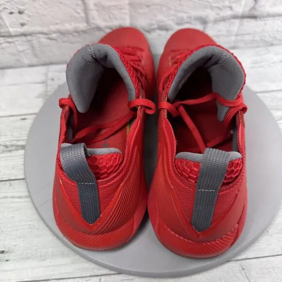 Under Armour Drive 4 Basketball Sneakers Mens 13 Low Red White Shoes Trainers