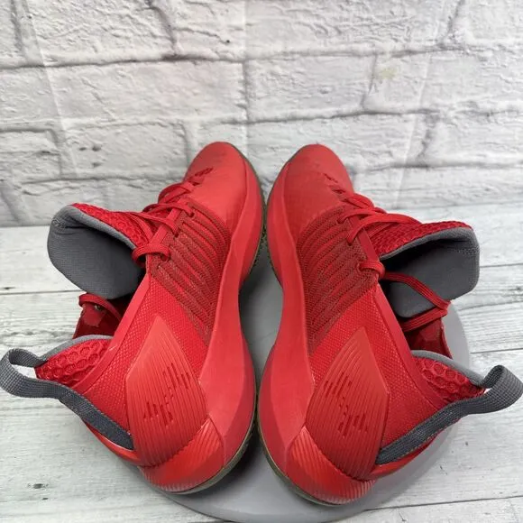 Under Armour Drive 4 Basketball Sneakers Mens 13 Low Red White Shoes Trainers