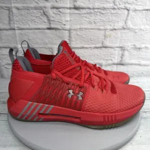 Under Armour Drive 4 Basketball Sneakers Mens 13 Low Red White Shoes Trainers