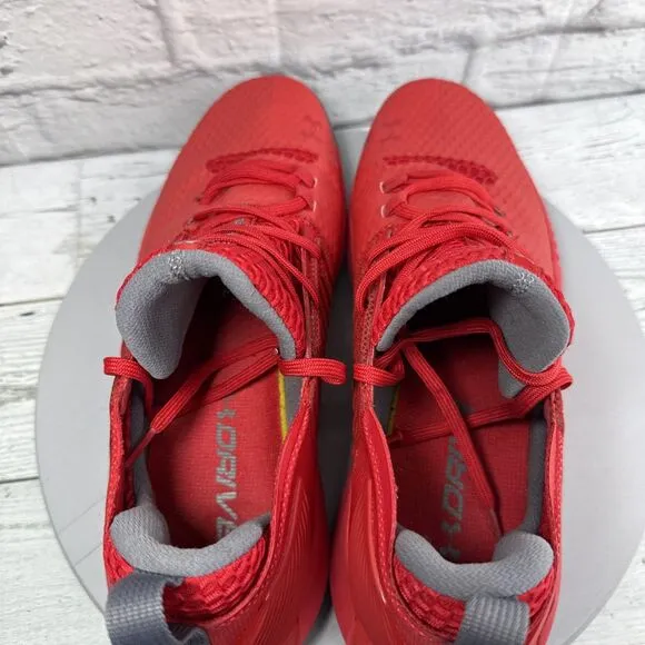 Under Armour Drive 4 Basketball Sneakers Mens 13 Low Red White Shoes Trainers