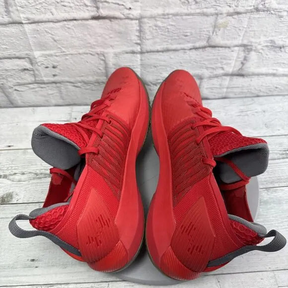 Under Armour Drive 4 Basketball Sneakers Mens 13 Low Red White Shoes Trainers