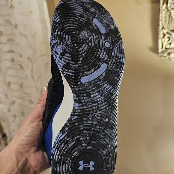 Under Armour Kids' Blue Basketball Sneakers