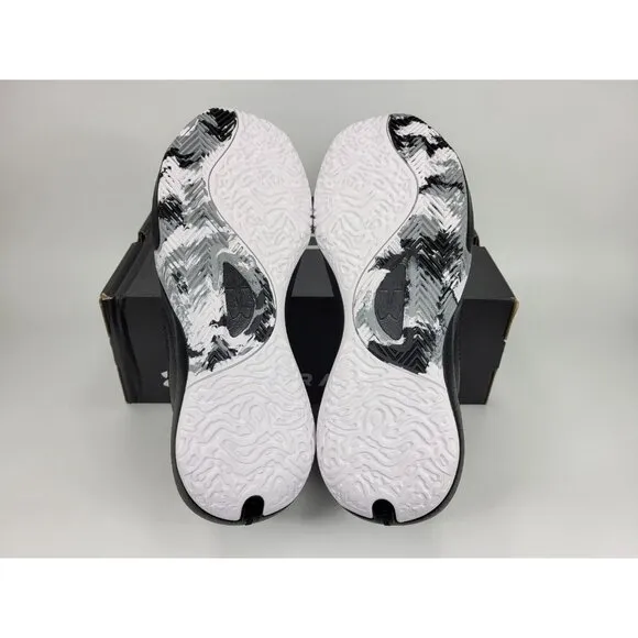 Under Armour Lockdown 6 Athletic Shoes Sneakers Mens 13 Black White 3025616-003