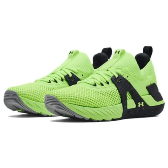 Under Armour Project Rock 4 Mens Training Shoes Yellow 3023695-303 NEW Multi Sz