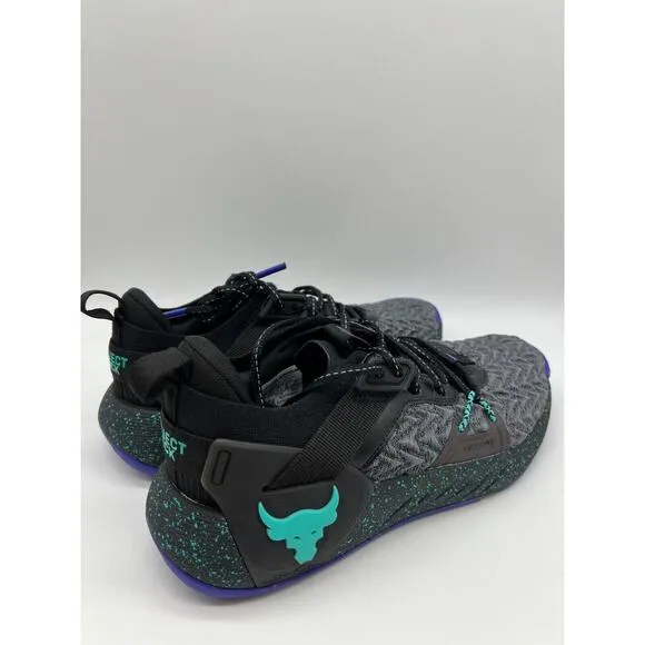 Under Armour Project Rock 6 Black Training Shoes 3026535-001 Women's Size 9🛒