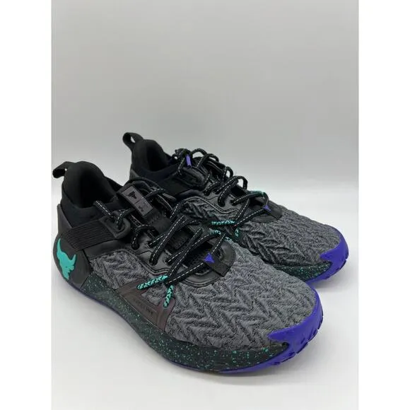 Under Armour Project Rock 6 Black Training Shoes 3026535-001 Women's Size 9🛒