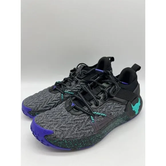 Under Armour Project Rock 6 Black Training Shoes 3026535-001 Women's Size 9🛒