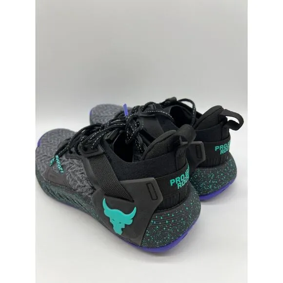 Under Armour Project Rock 6 Black Training Shoes 3026535-001 Women's Size 9🛒
