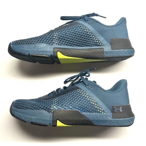 Under Armour TriBase Reign 4 Blue Training Weightlifting Shoes 11.5 3026004-400